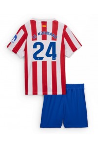 Atletico Madrid Robin Le Normand #24 Babyklær Hjemme Fotballdrakt til barn 2025-26 Korte ermer (+ Korte bukser)